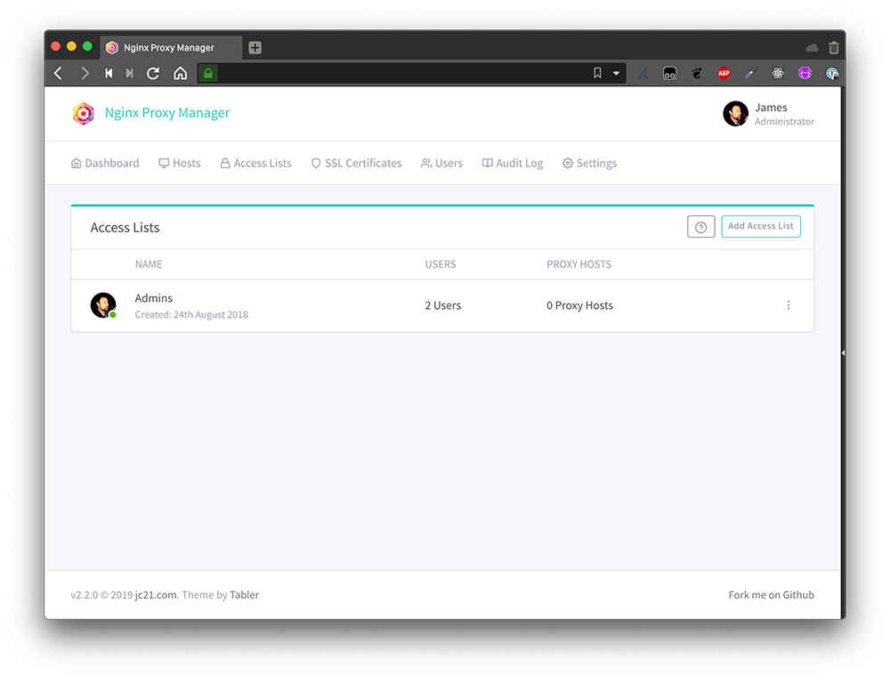 /ThatGuyJack/nginx-proxy-manager/raw/commit/ff4a6e32dbf623ff10dcad0332011038237e0eb7/docs/.vuepress/public/screenshots/access-lists.png